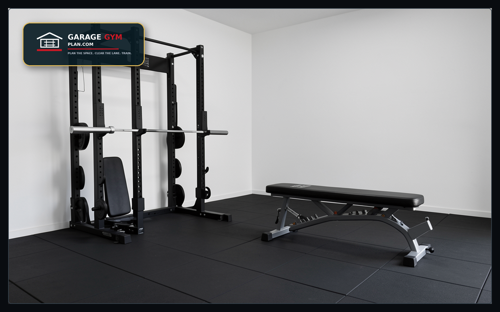 Bench Storage and Bench Footprint Guide for Garage Gyms Bench storage and bench footprint guide for garage gyms, includi