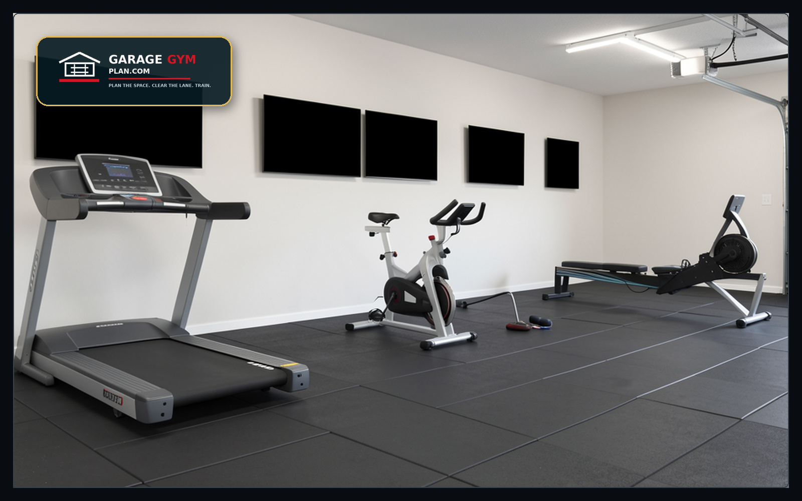 Cardio Equipment Layout infographic showing cardio placed for air and clearance