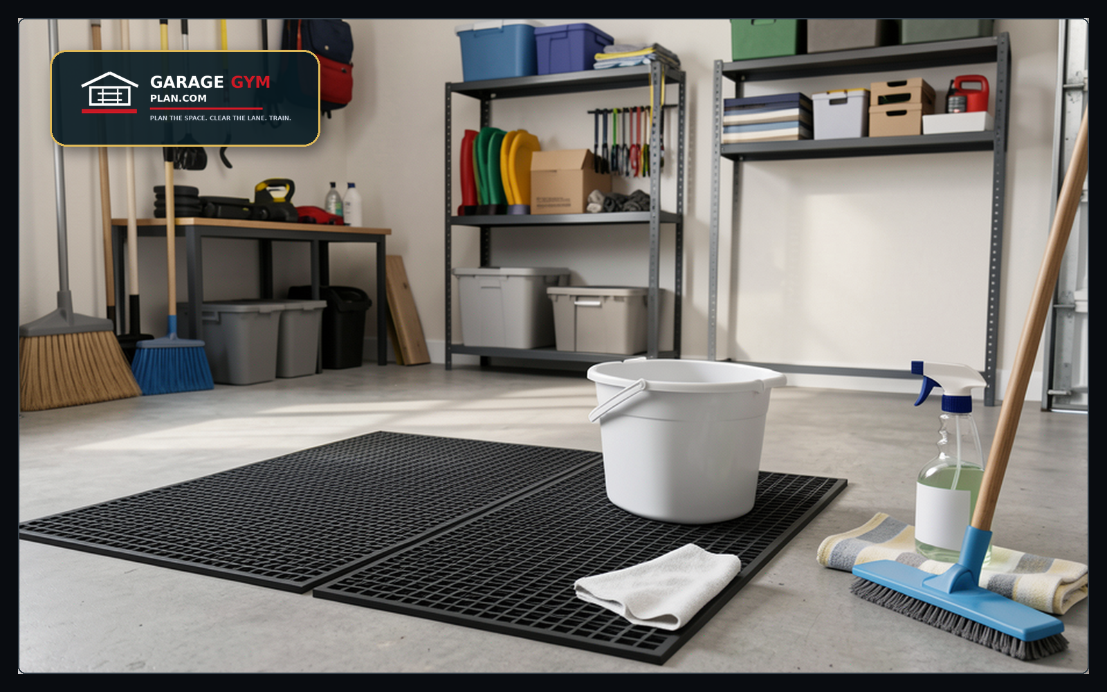Cleaning Maintenance Checklist infographic showing plan the setup before buying