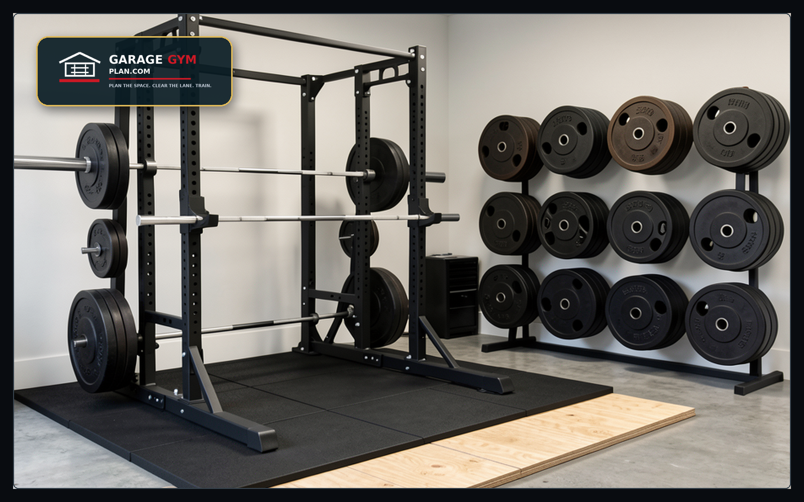 Barbell storage Compare vertical storage, wall racks, and clearance needs.